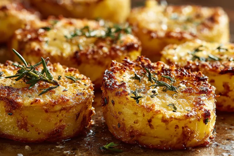 Crispy Garlic Parmesan Potatoes: Amazing 5-Step Easy Recipe 9 crispy garlic parmesan potatoes golden crust