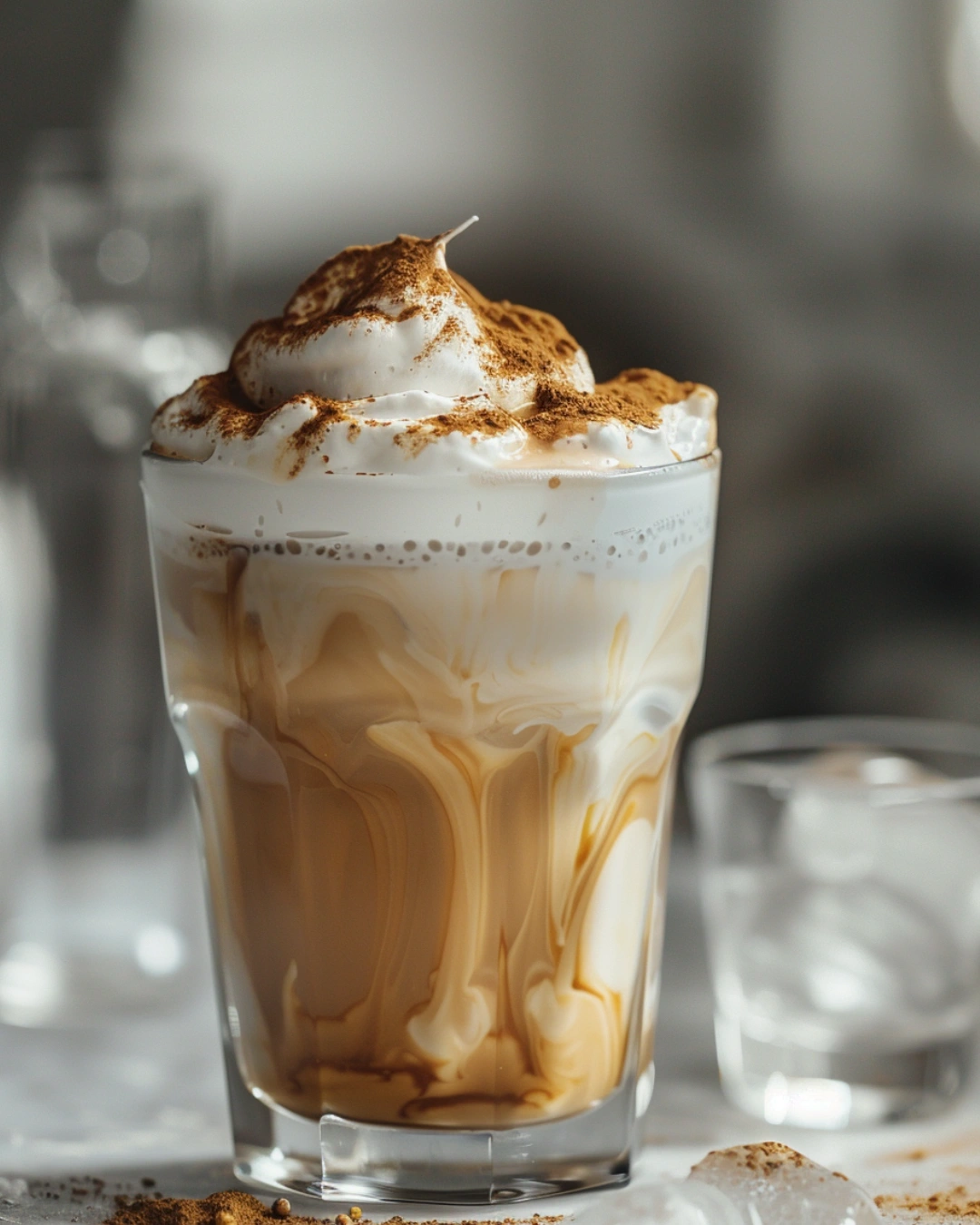 dalgona coffee served