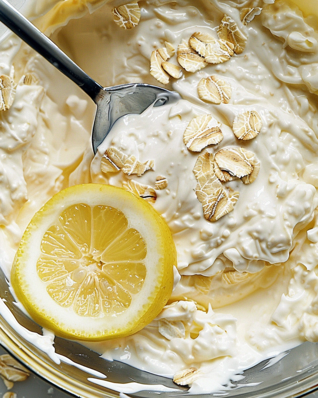 layering lemon overnight oats