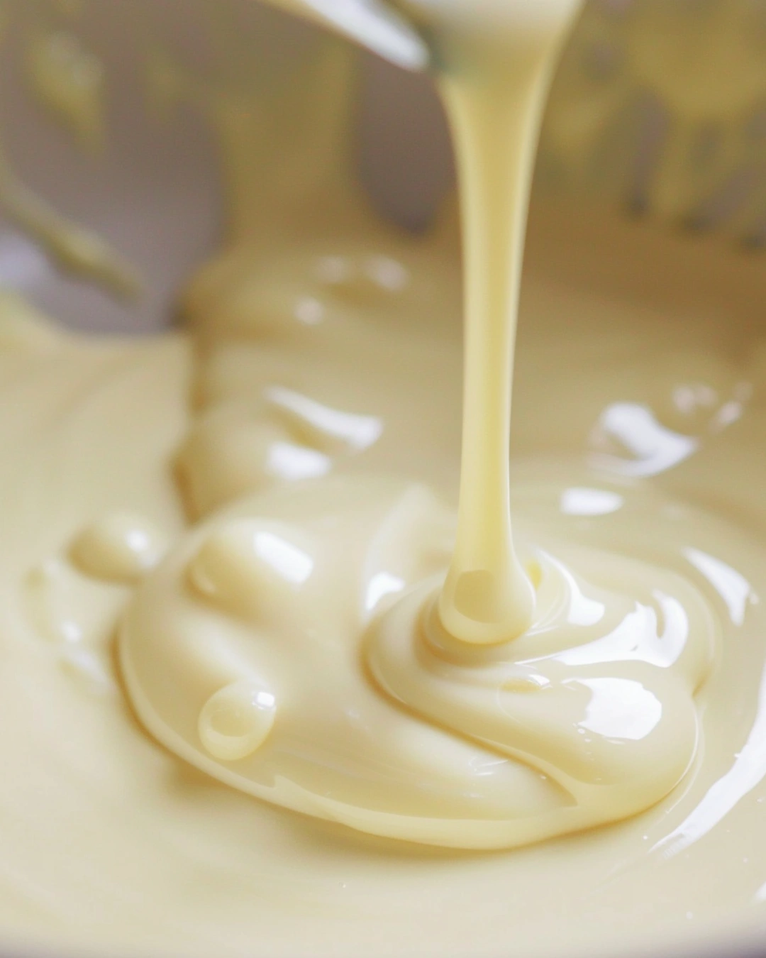 mixing creamy lemonade ingredients