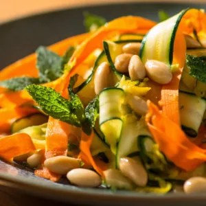 ribbon lettuce salad fresh Mediterranean style