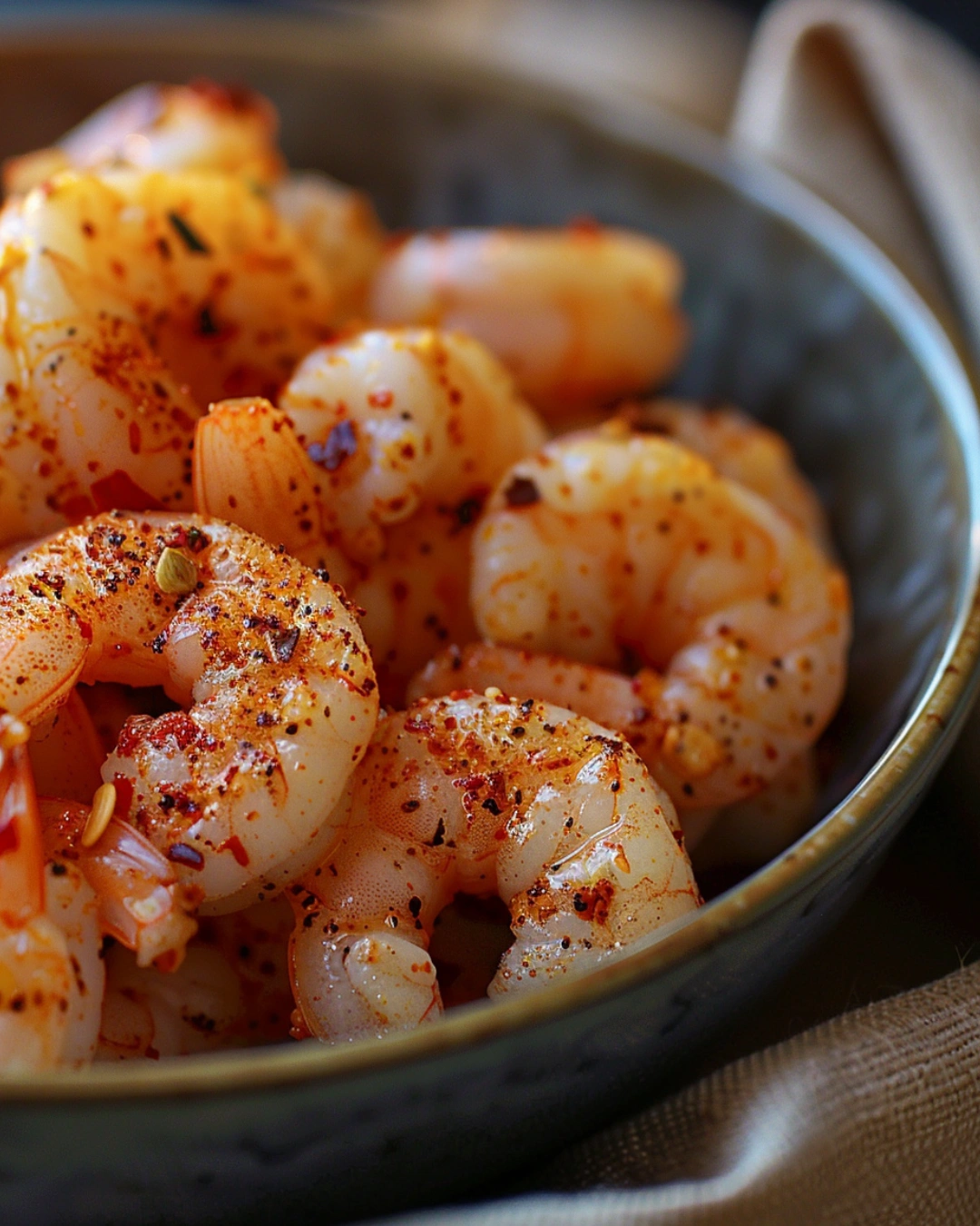seasoning shrimp for chili lime shrimp bowls
