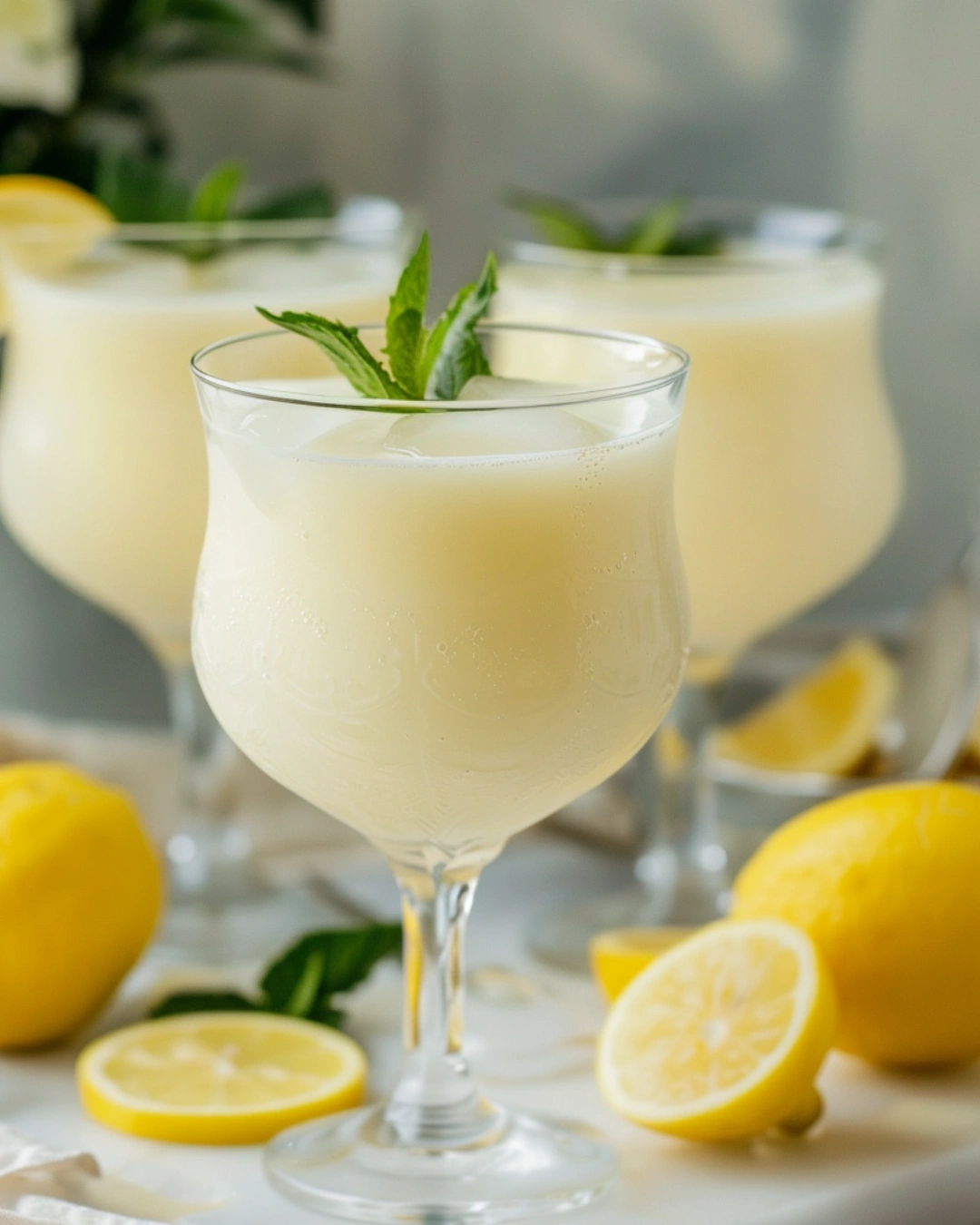 serving creamy lemonade recipe