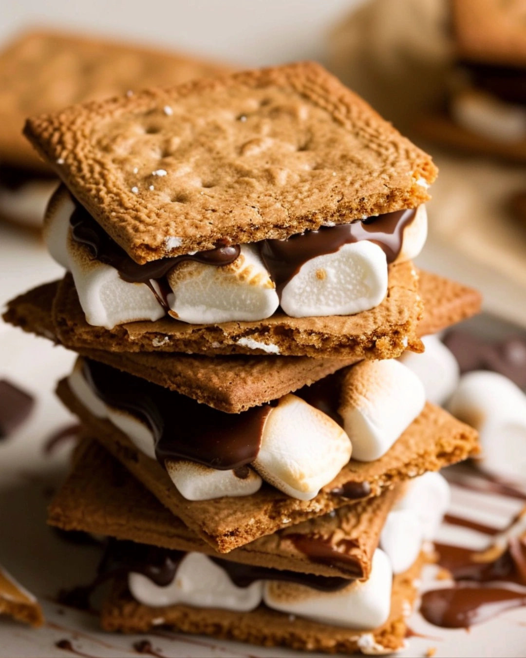 air fryer s’mores cookies served