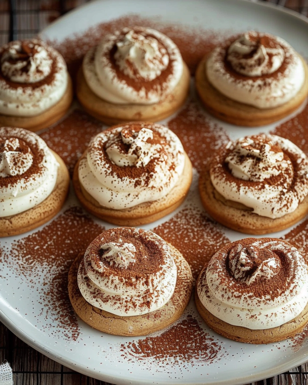 tiramisu cookies recipe easy served with cappuccino