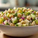 cauliflower chickpea salad fresh healthy recipe