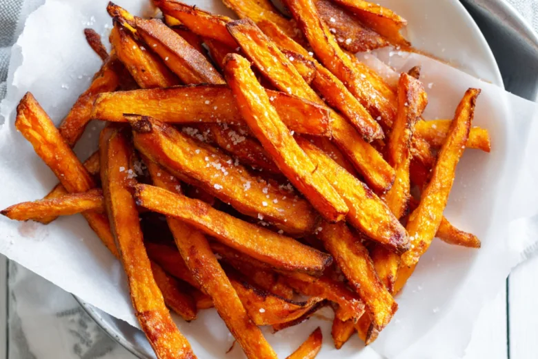 Crispy Oven Baked Sweet Potato Fries: Amazing 5-Step Guide 3 crispy oven baked sweet potato fries top view