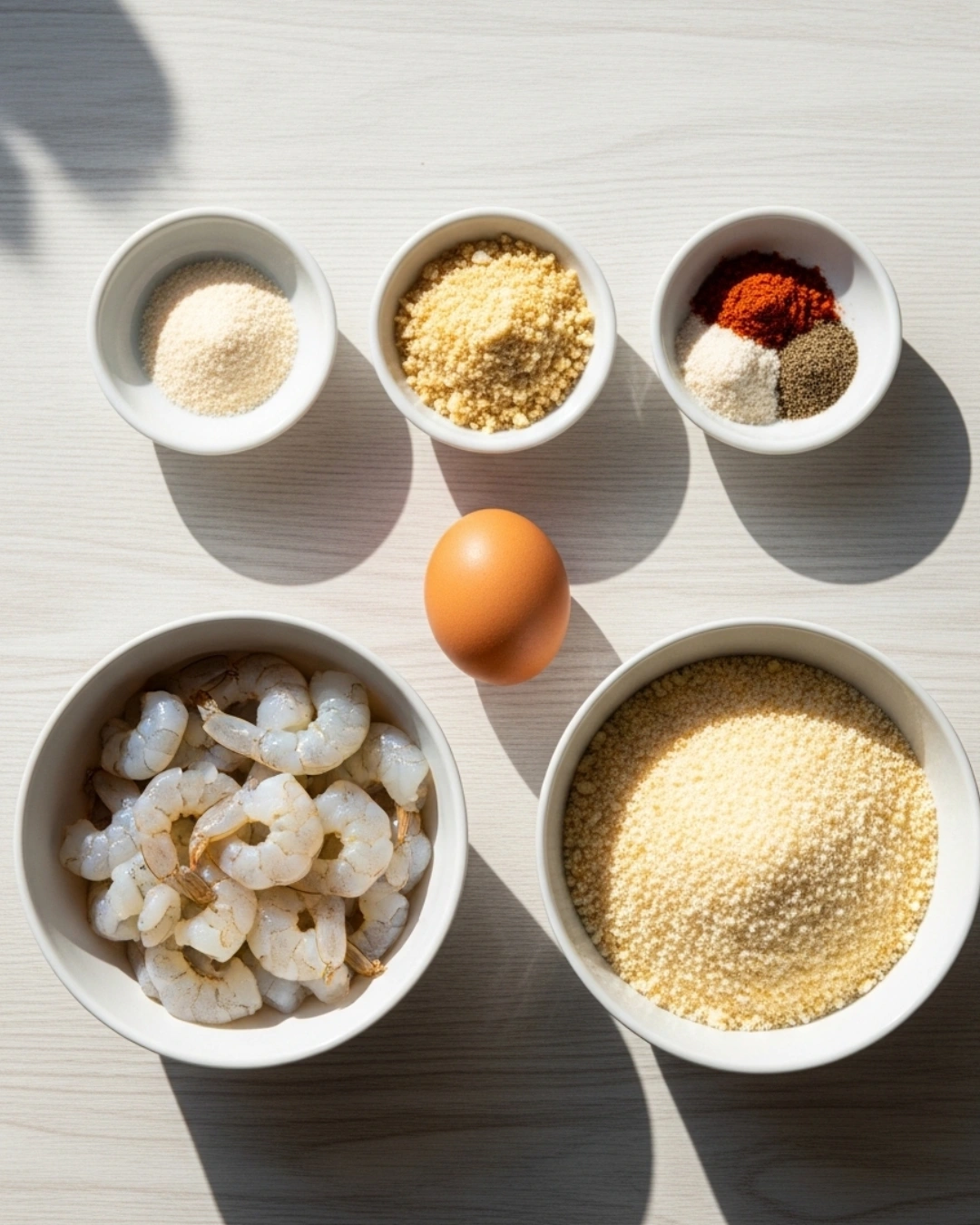 ingredients for crispy shrimp balls recipe shrimp breadcrumbs egg