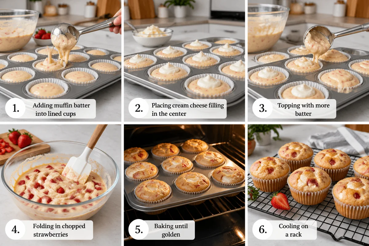Strawberry Cream Cheese Muffins