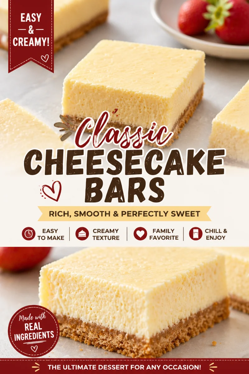 Deliciously Easy Cheesecake Bars You’ll Love Baking!