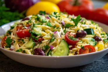 lemon orzo salad fresh recipe
