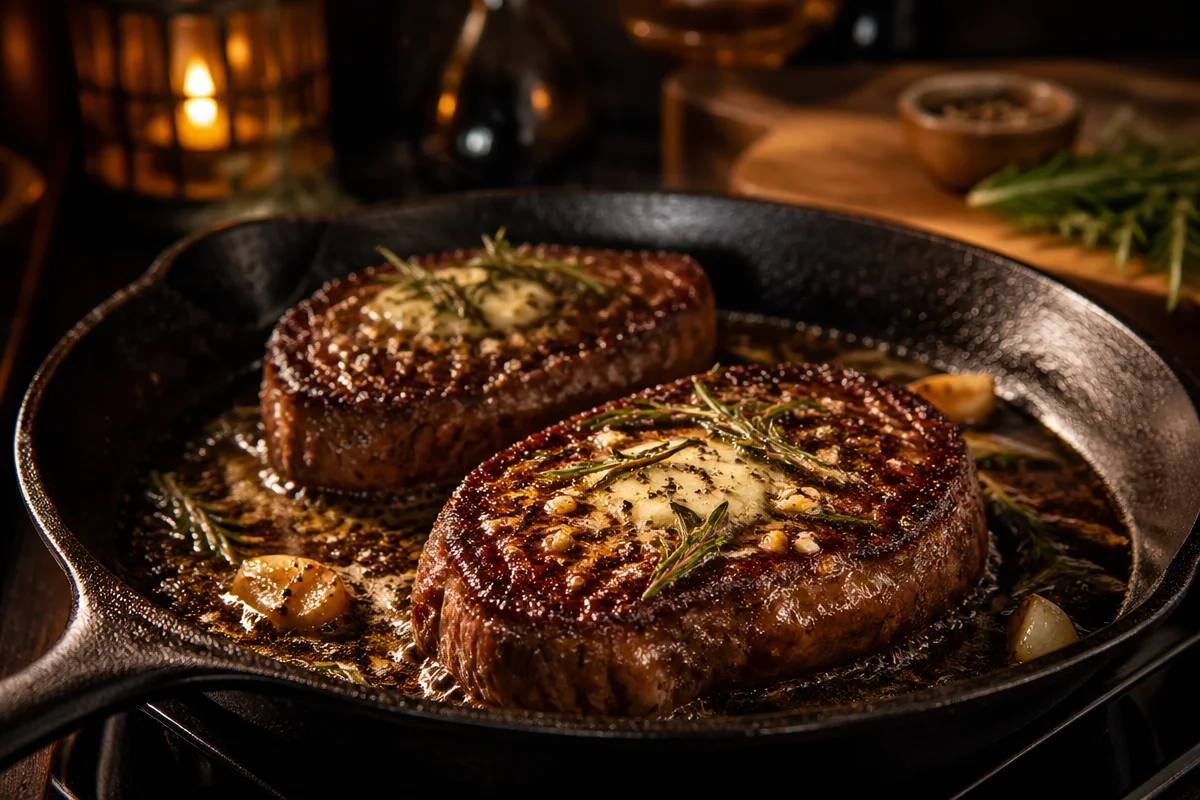 Savor This Pan Seared Steak with Garlic Butter Recipe