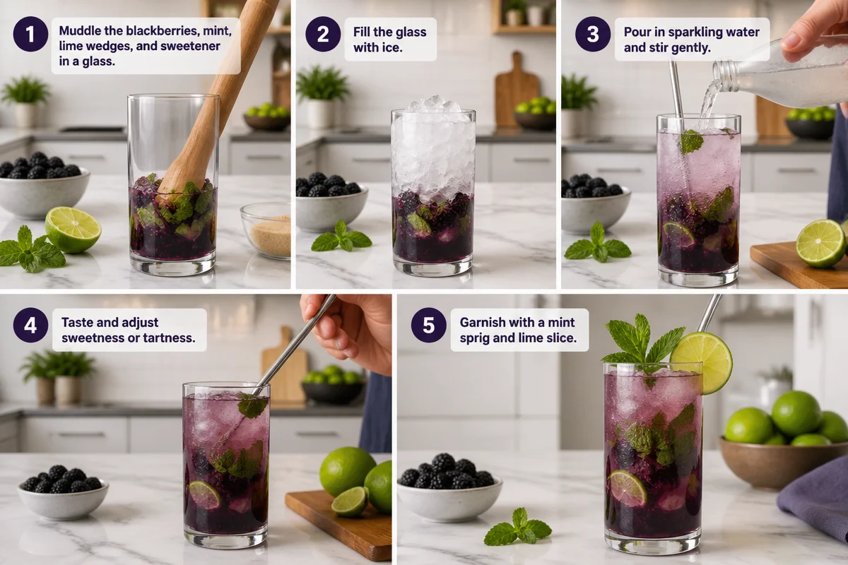 Sip into Summer with a Delightful Blackberry Virgin Mojito