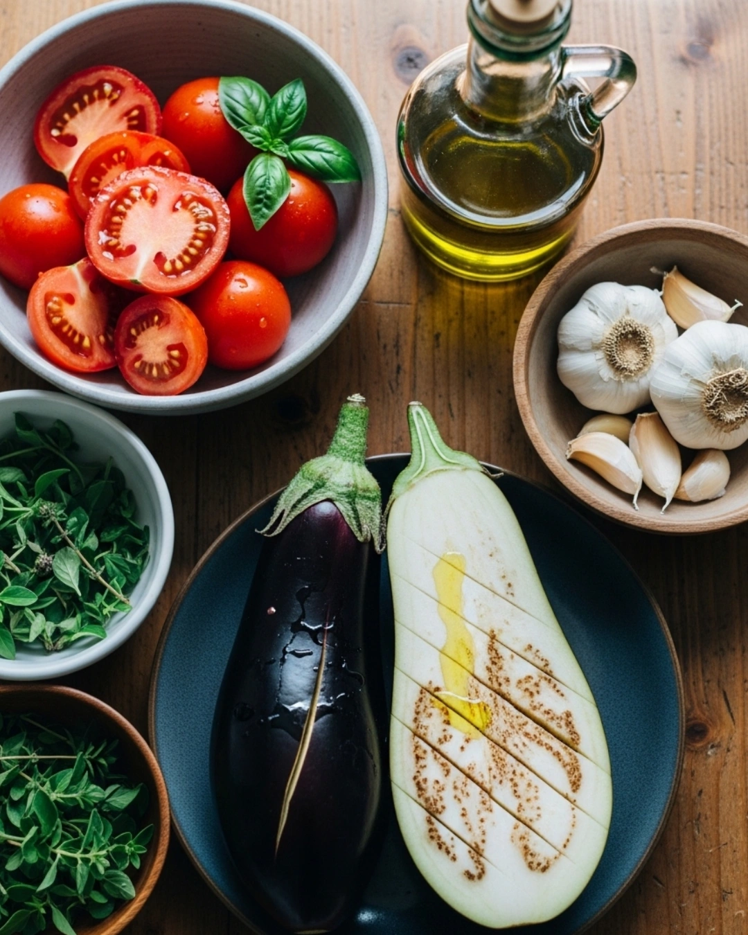 stuffed eggplant boats ingredients