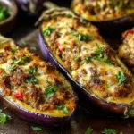 stuffed eggplant boats recipe baked