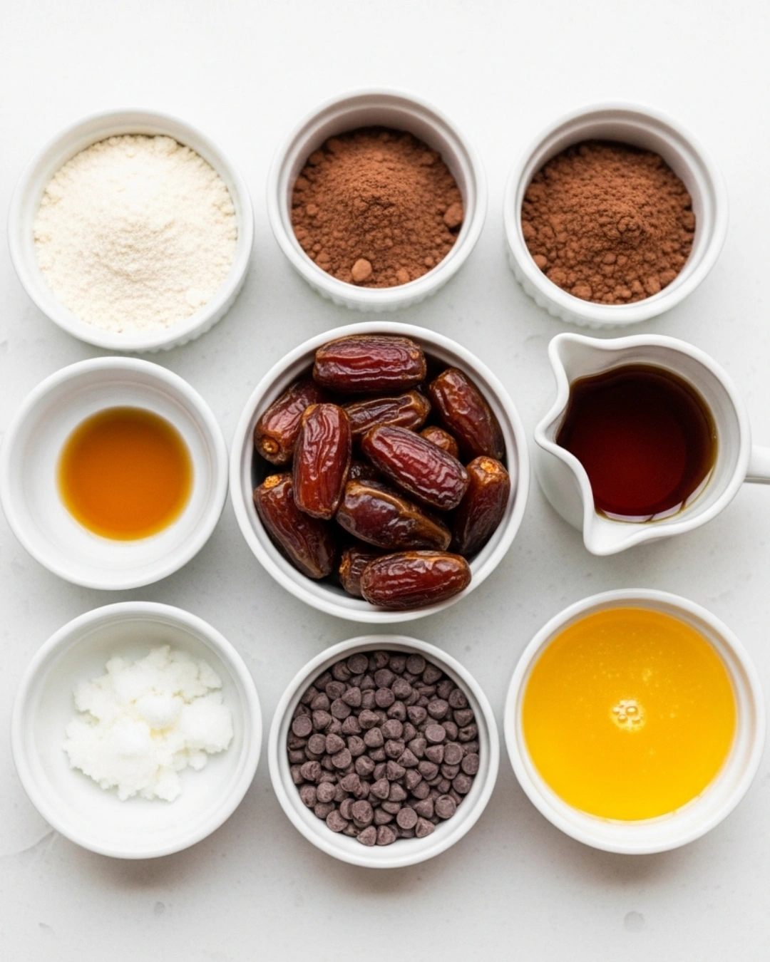 Ingredients for viral brownie balls recipe