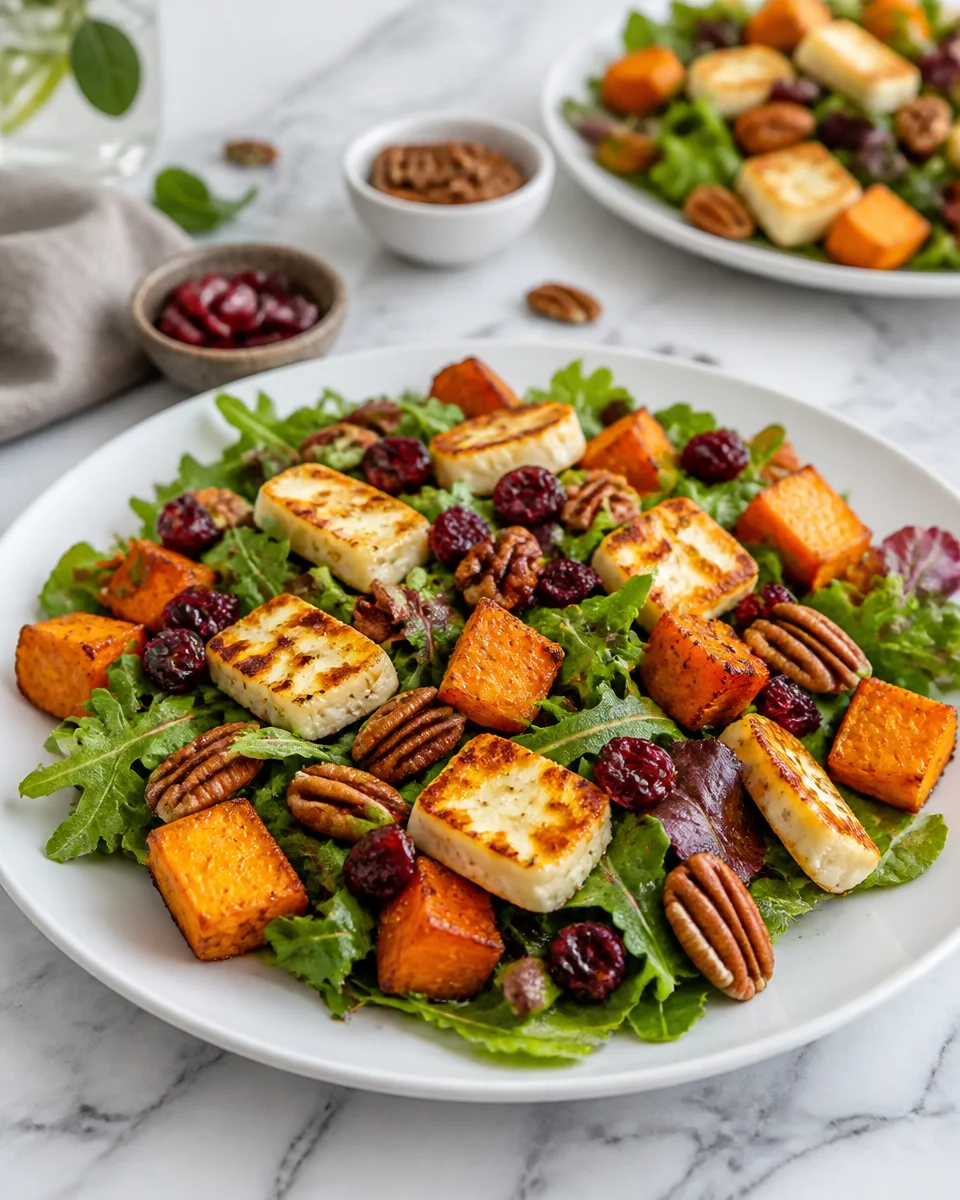5 Fresh Takes on Sweet Potato Halloumi Salad with Mint Yogurt