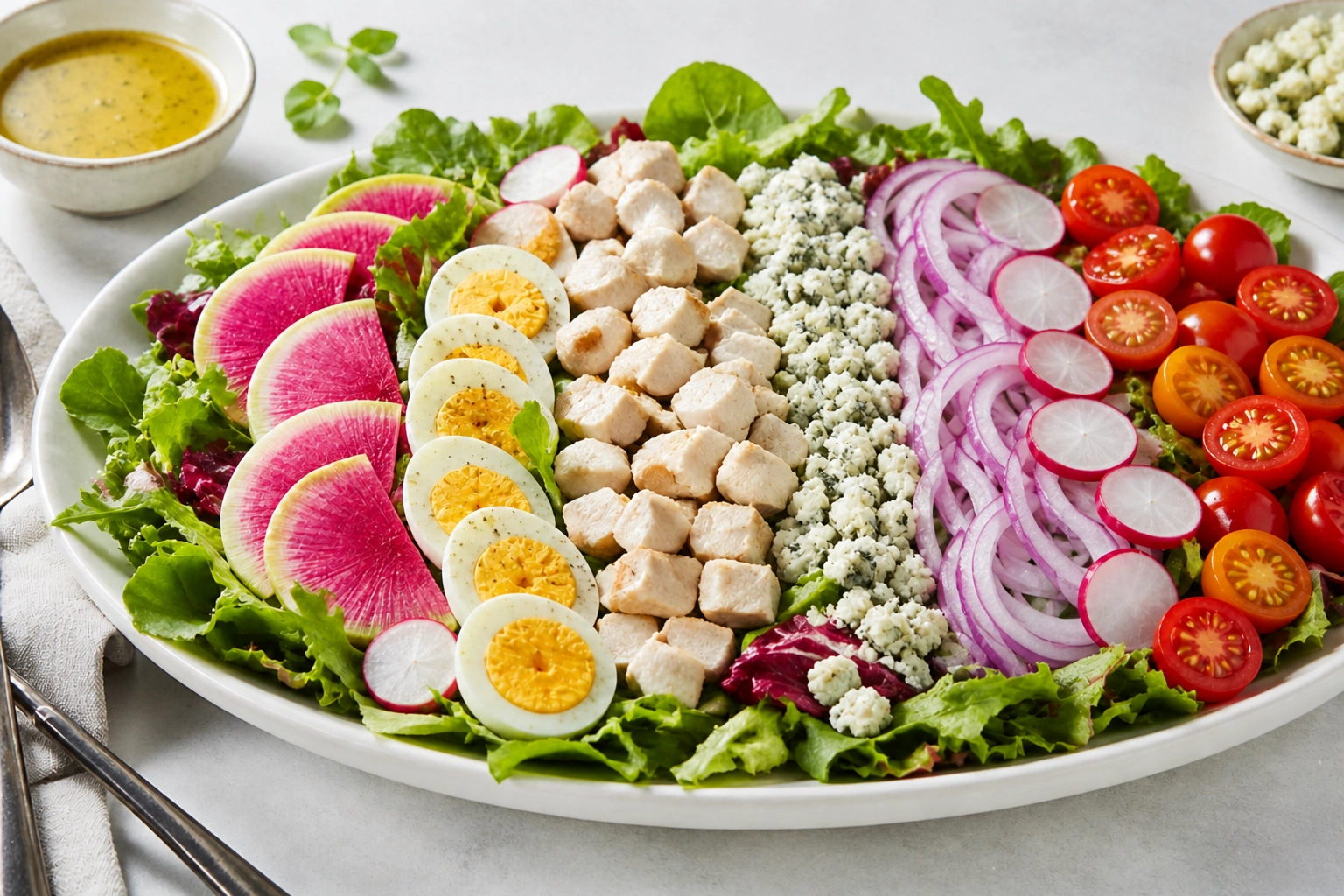 Spring Cobb Salad with Creamy Lemon