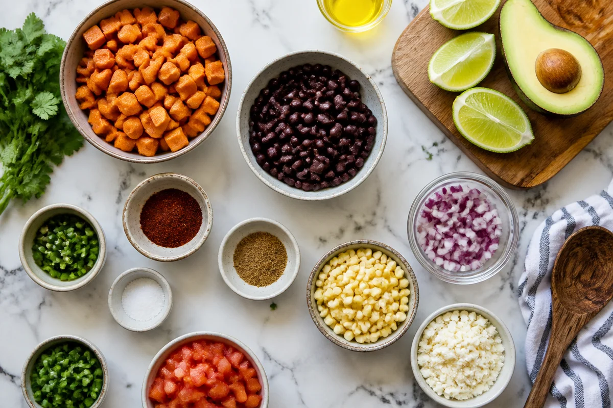 Chili-Lime Sweet Potato Black Bean Bowl