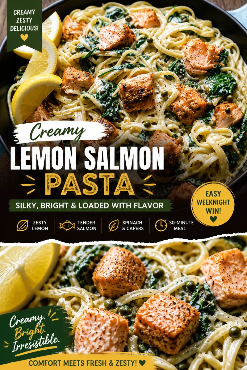 Creamy Salmon Pasta with Spinach: A Cozy Dinner Delight