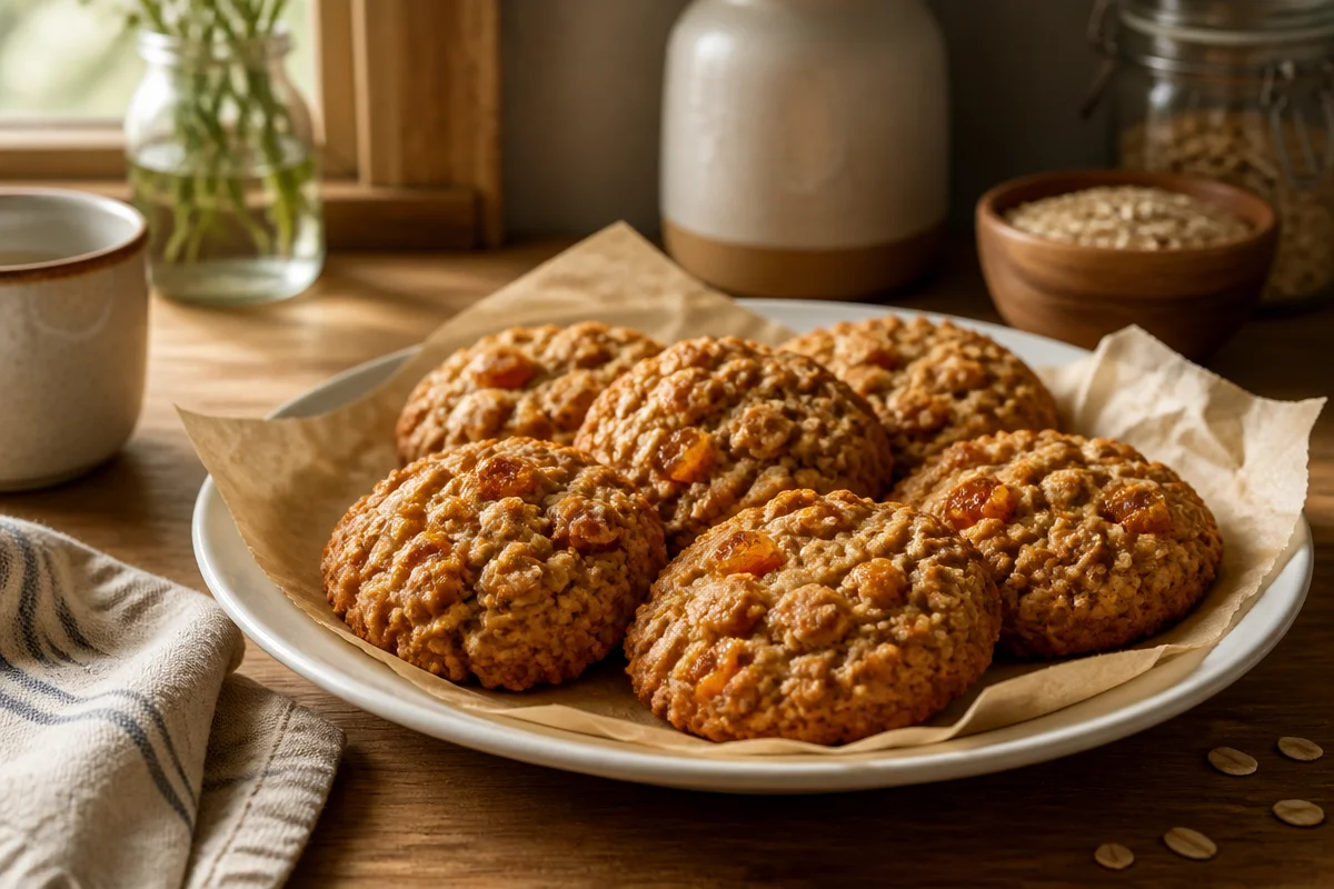 Chewy Marmalade Oatmeal Cookies