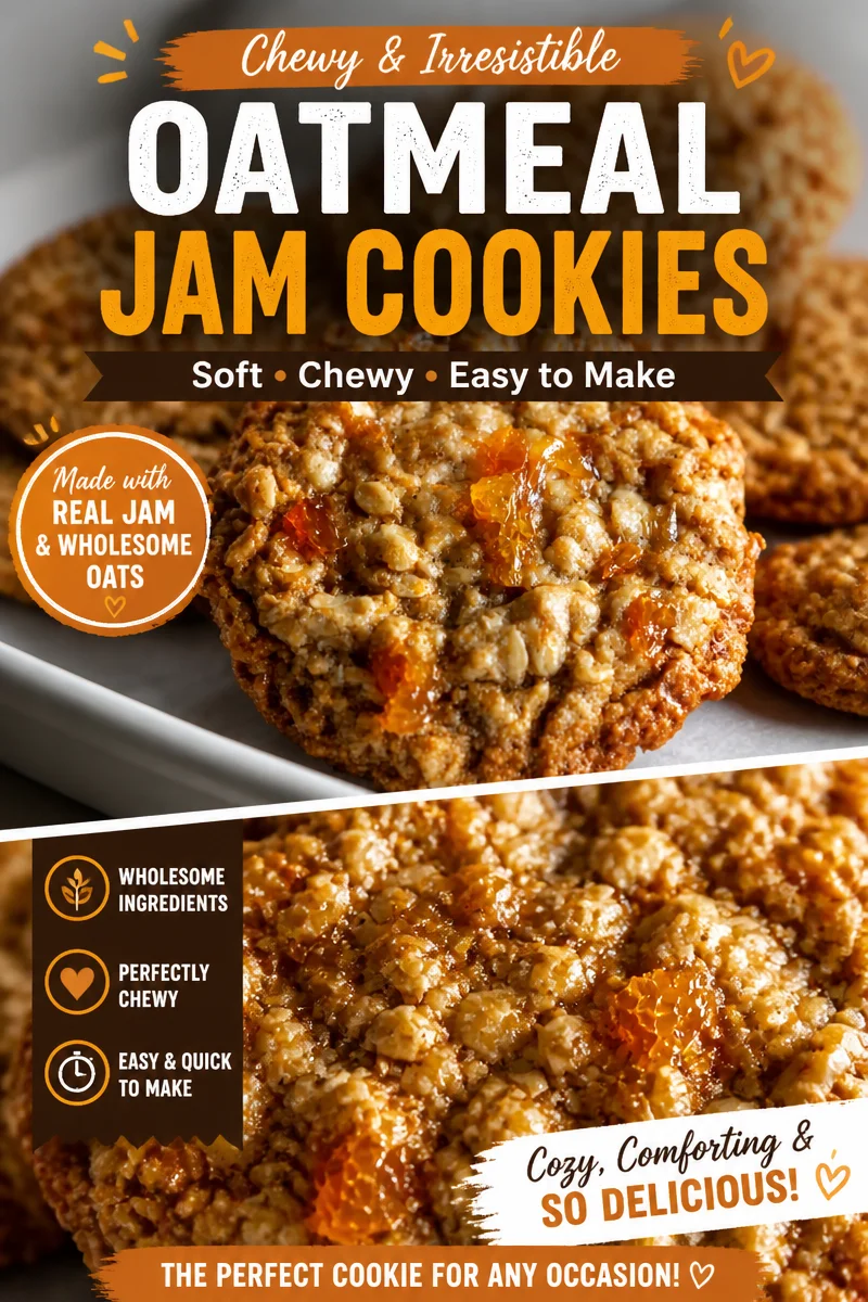 Chewy Marmalade Oatmeal Cookies