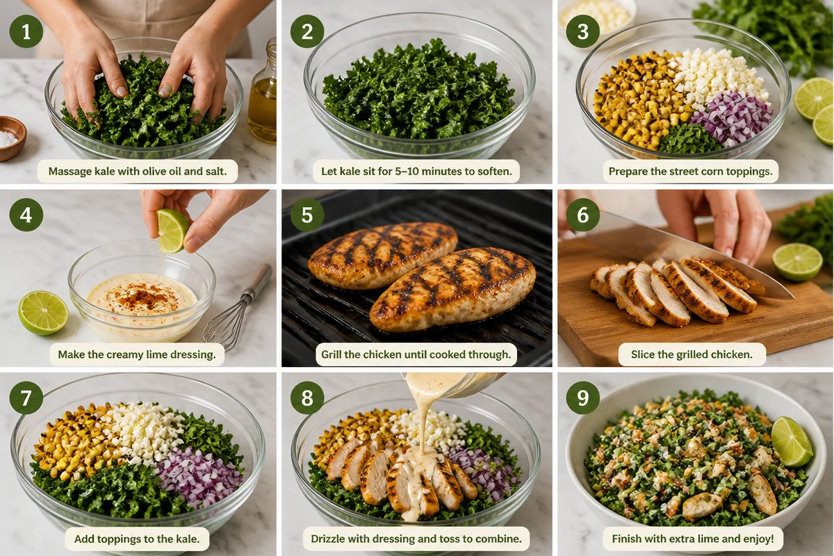 Mexican Street Corn Kale Salad