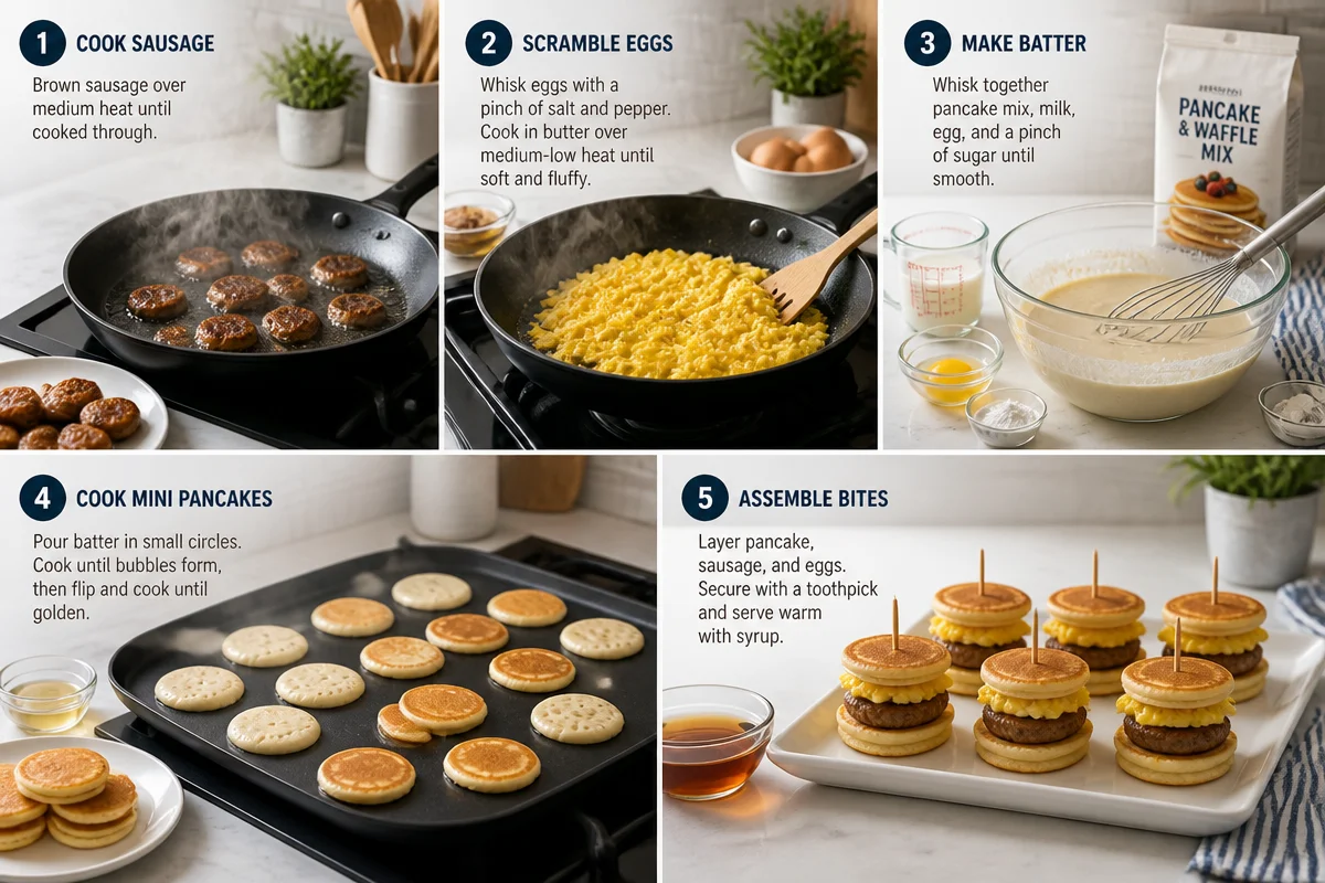 Delicious Mini McGriddle Bites - A Tasty Twist on a Classic!