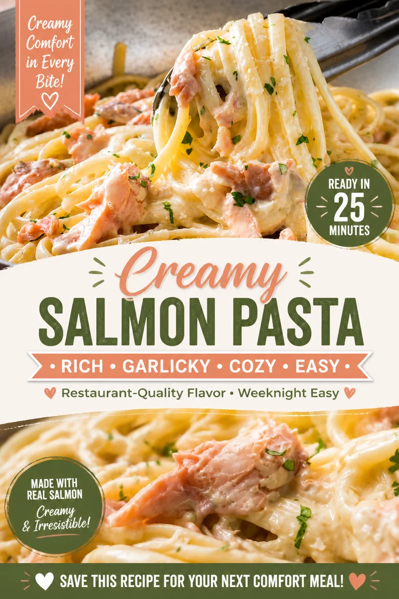Creamy Hot Smoked Salmon Pasta