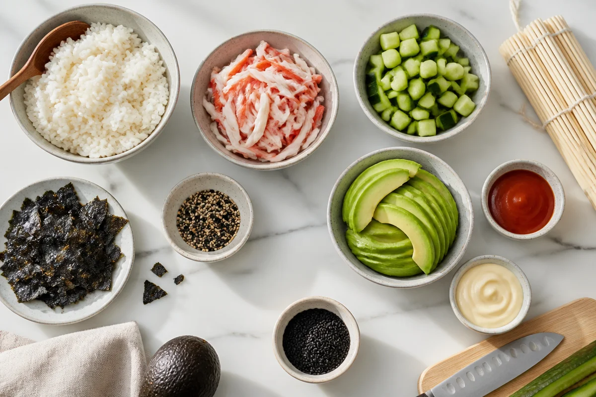 California Roll Sushi Bowls
