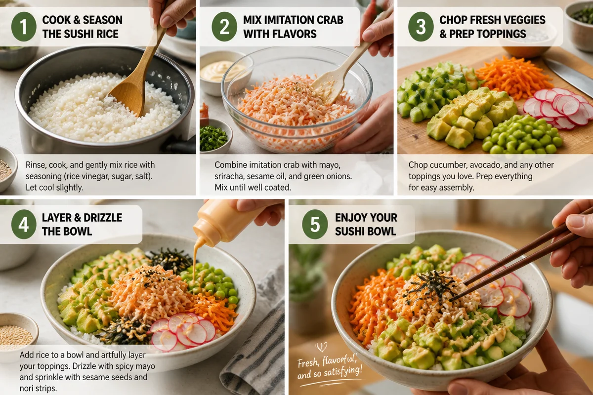Easy California Roll Sushi Bowls for a Fresh and Fun Meal