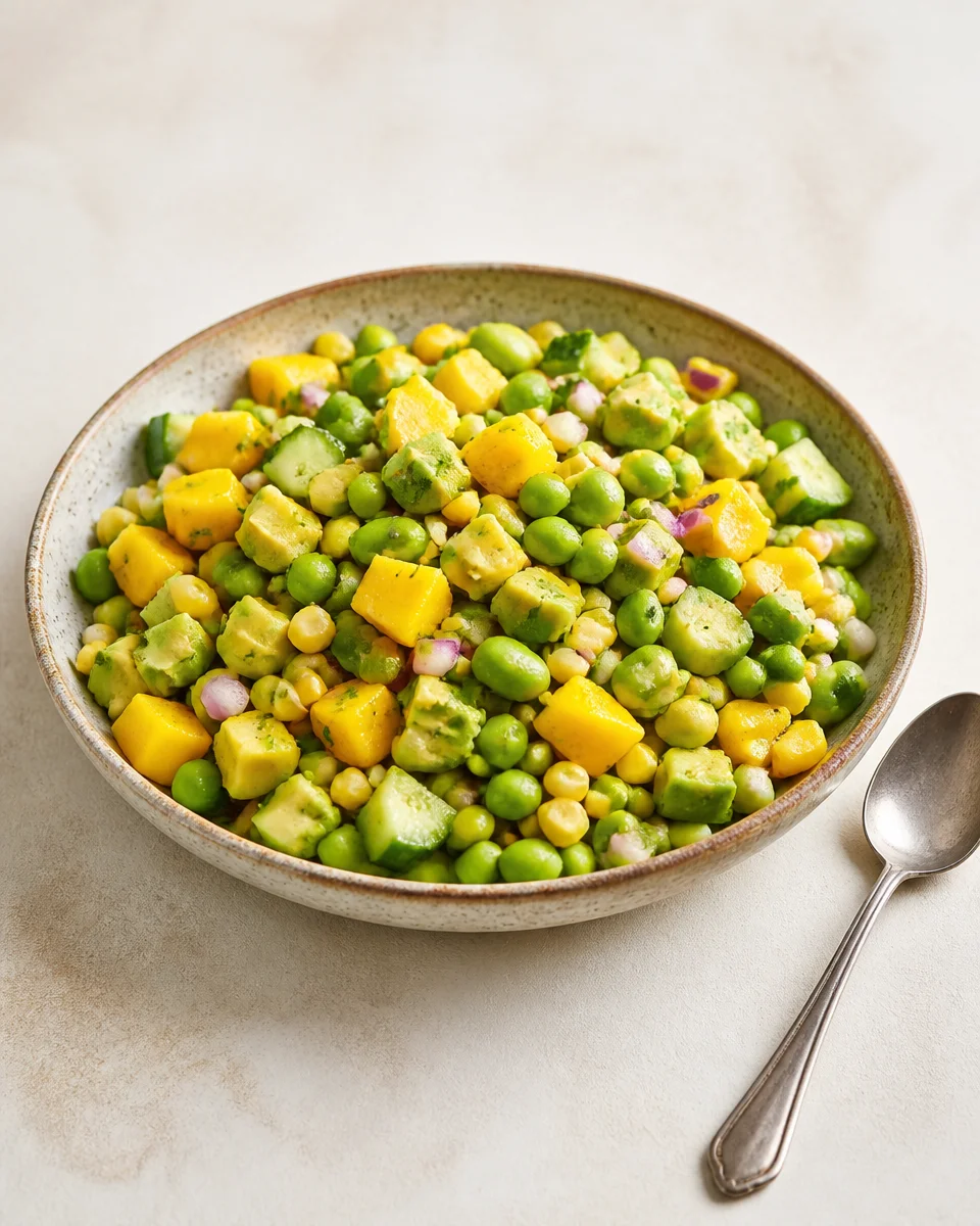 Fresh and Vibrant This Edamame Mango Salad for Summer Days