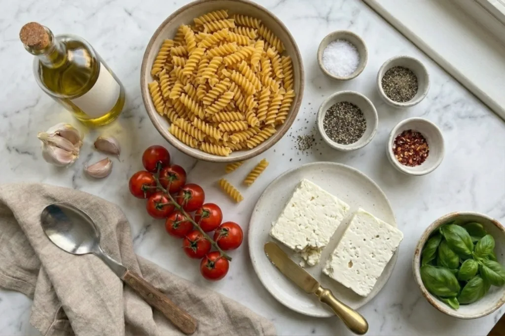 ingredients-baked-feta-pasta
