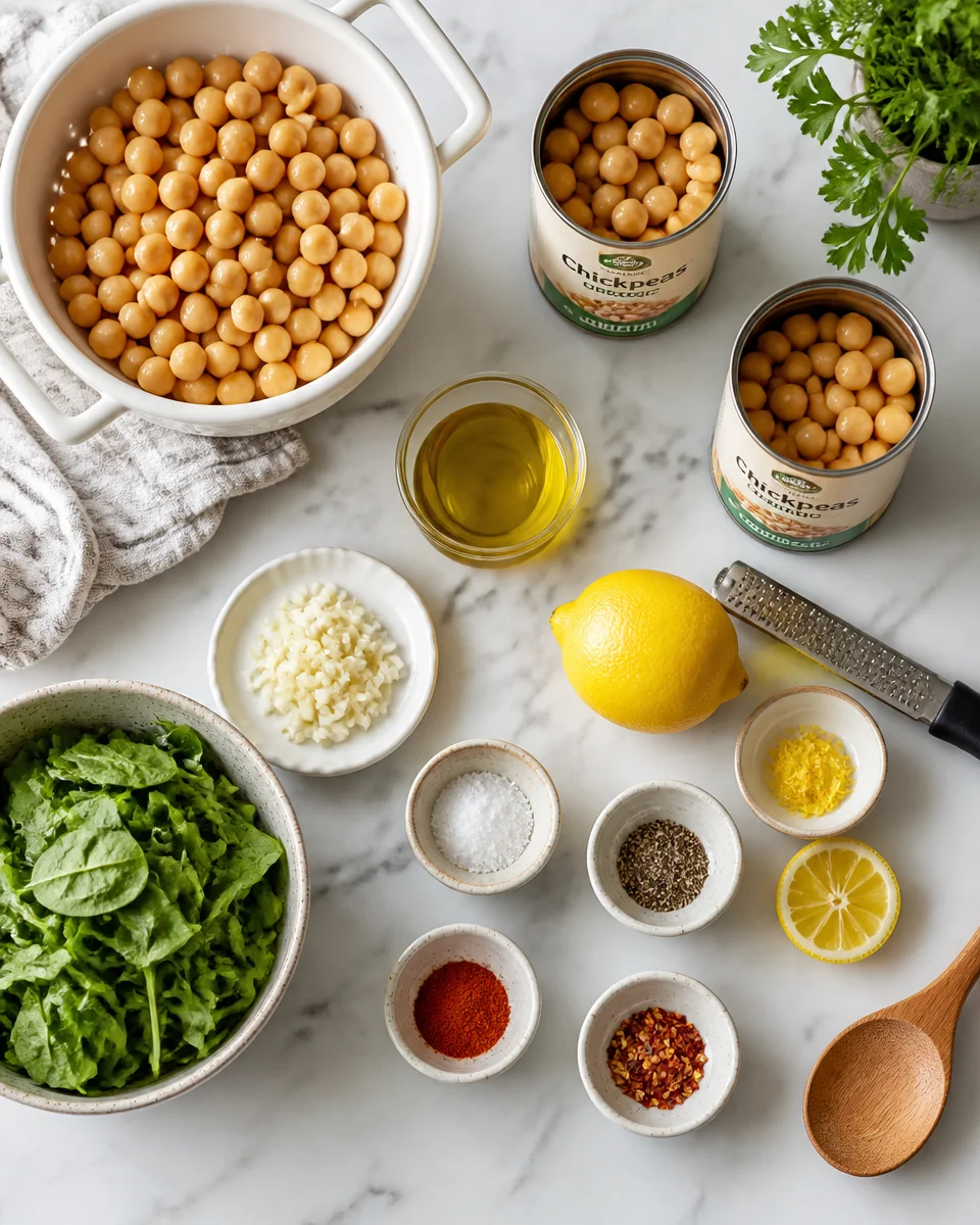 Zesty Chickpea Lemon Skillet