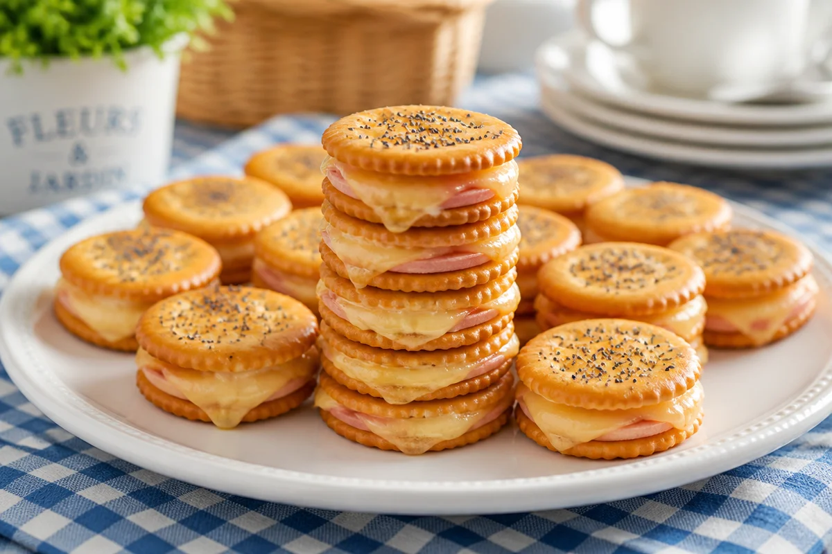 Ritz Cracker Party Sandwiches