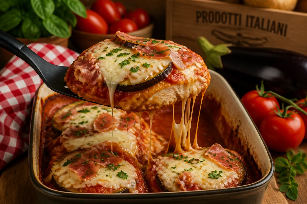 Deliciously Easy Chicken Sorrentino with Eggplant & Prosciutto