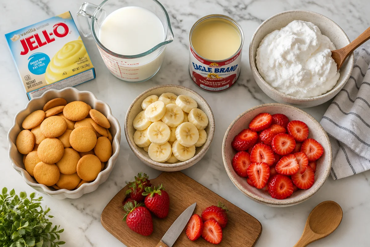 Strawberry Banana Pudding