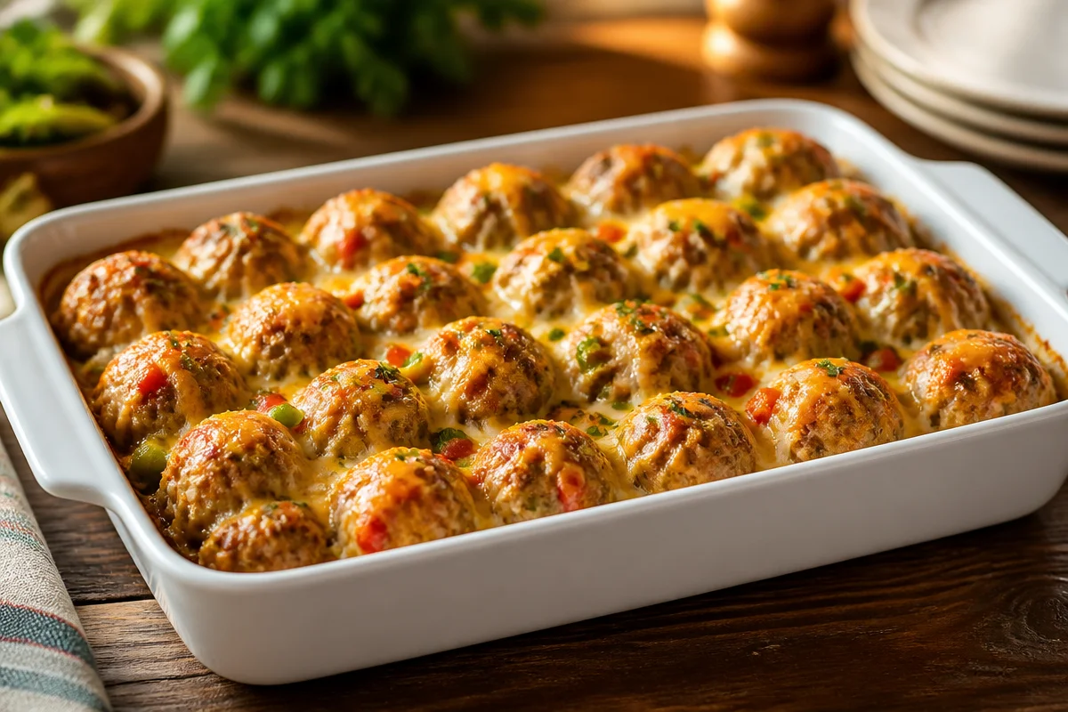 Rotel Cream Cheese Sausage Balls