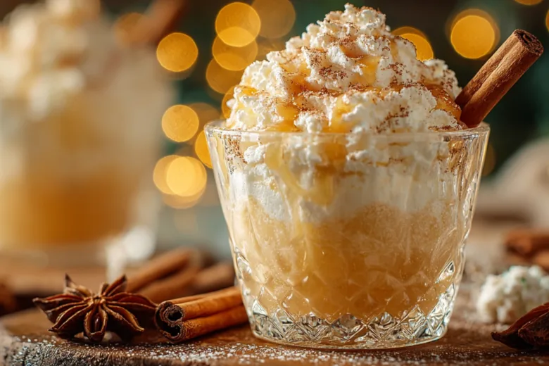 Cream Soda Fireball Fluff Shots - a sweet and spicy alcoholic dessert drink.