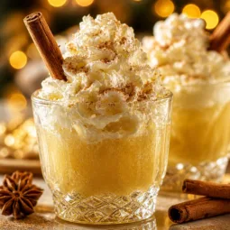 Cream Soda Fireball Fluff Shots - a sweet and spicy alcoholic dessert drink.