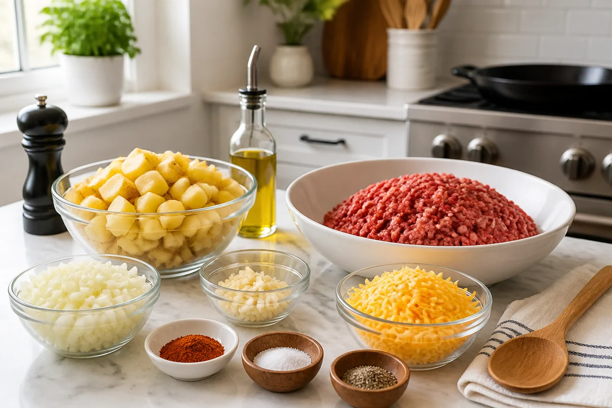 Savory Loaded Beef and Potato Skillet that's Pure Comfort Food