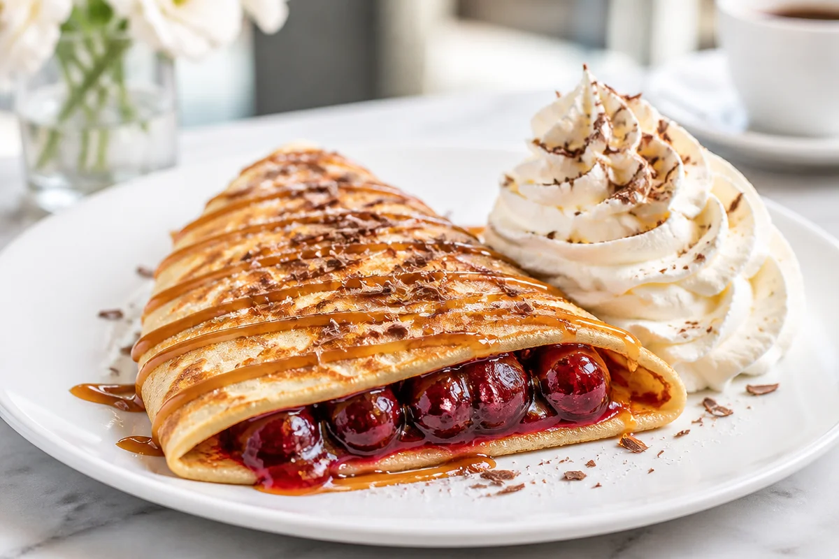 Cherry Crepes For Brunch