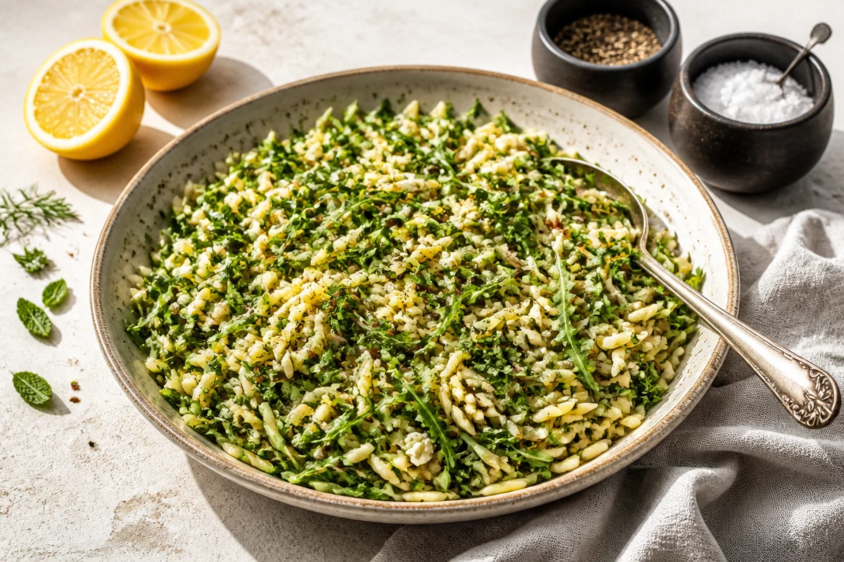 Zesty Lemon Arugula Orzo Salad that Will Brighten Your Day