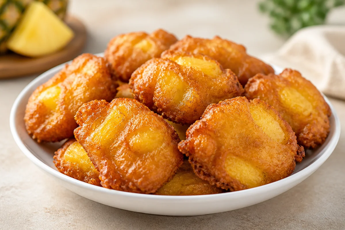 Crispy Pineapple Fritters Recipe