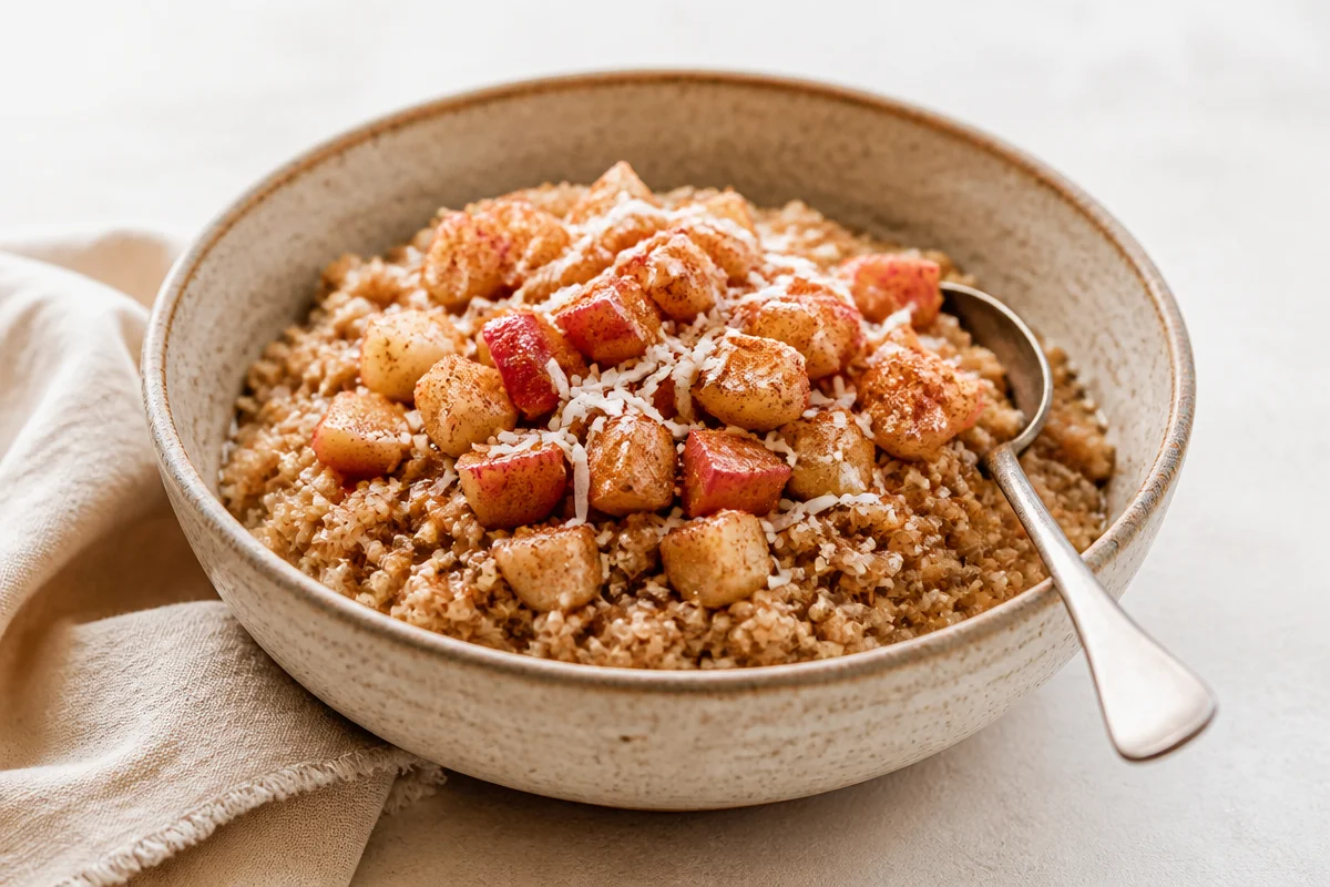 Cinnamon Apple Breakfast Quinoa