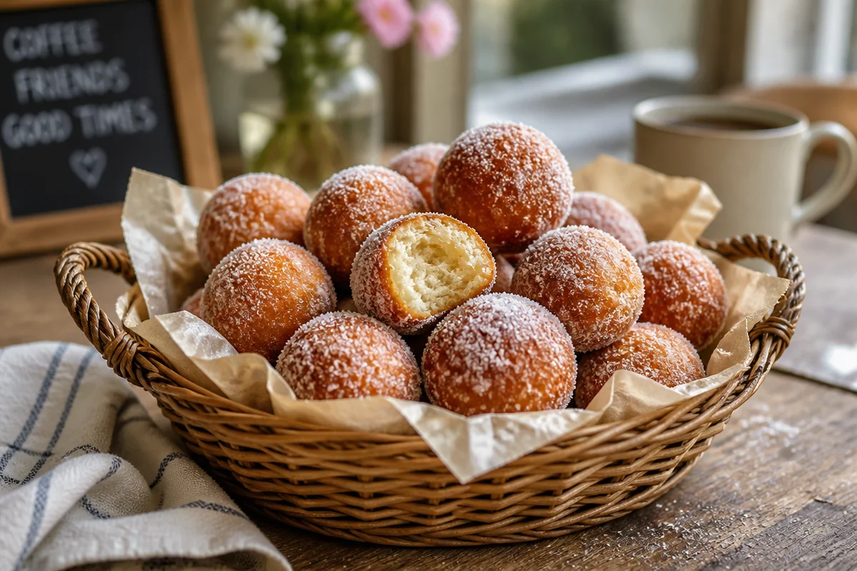 Soft Cinnamon Sugar Donut Holes