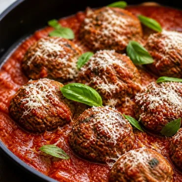 Delicious Veggie Meatballs Vegetarian Style made with mushrooms and spices.