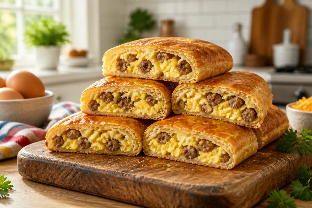 Homemade Breakfast Hot Pockets