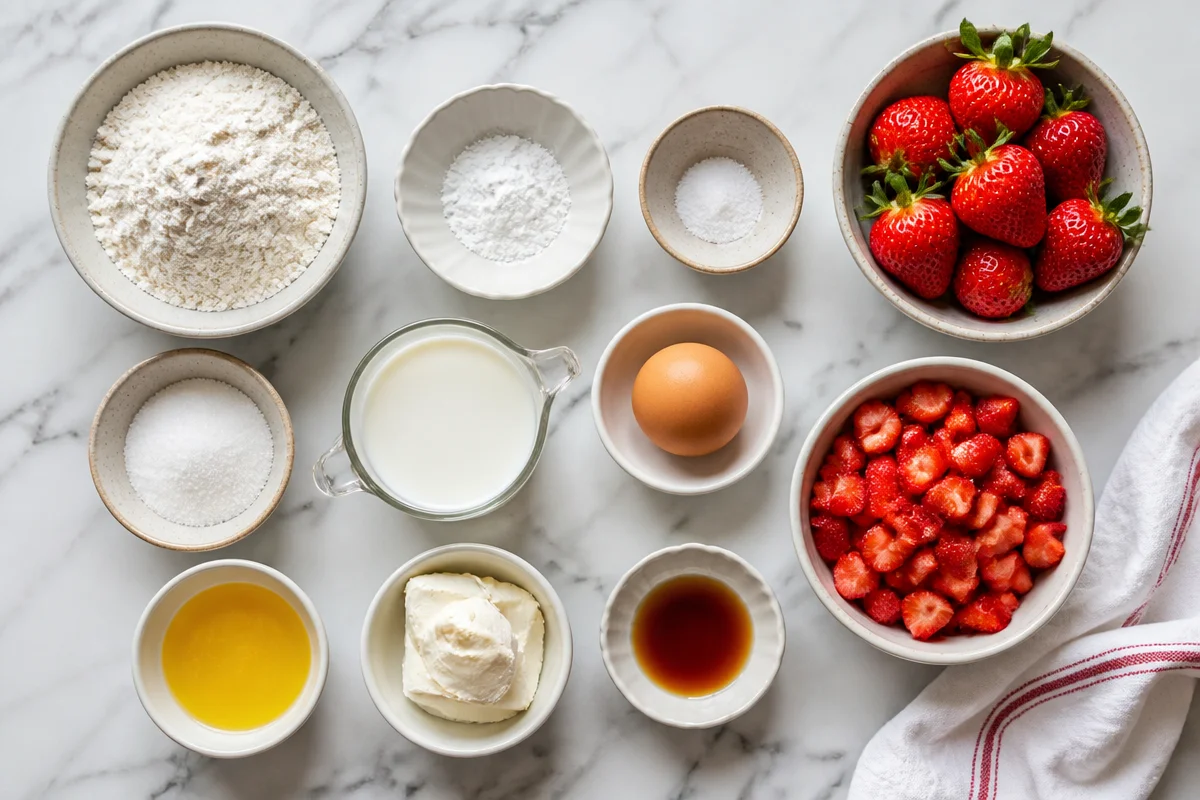 Fluffy Strawberry Cheesecake Pancakes