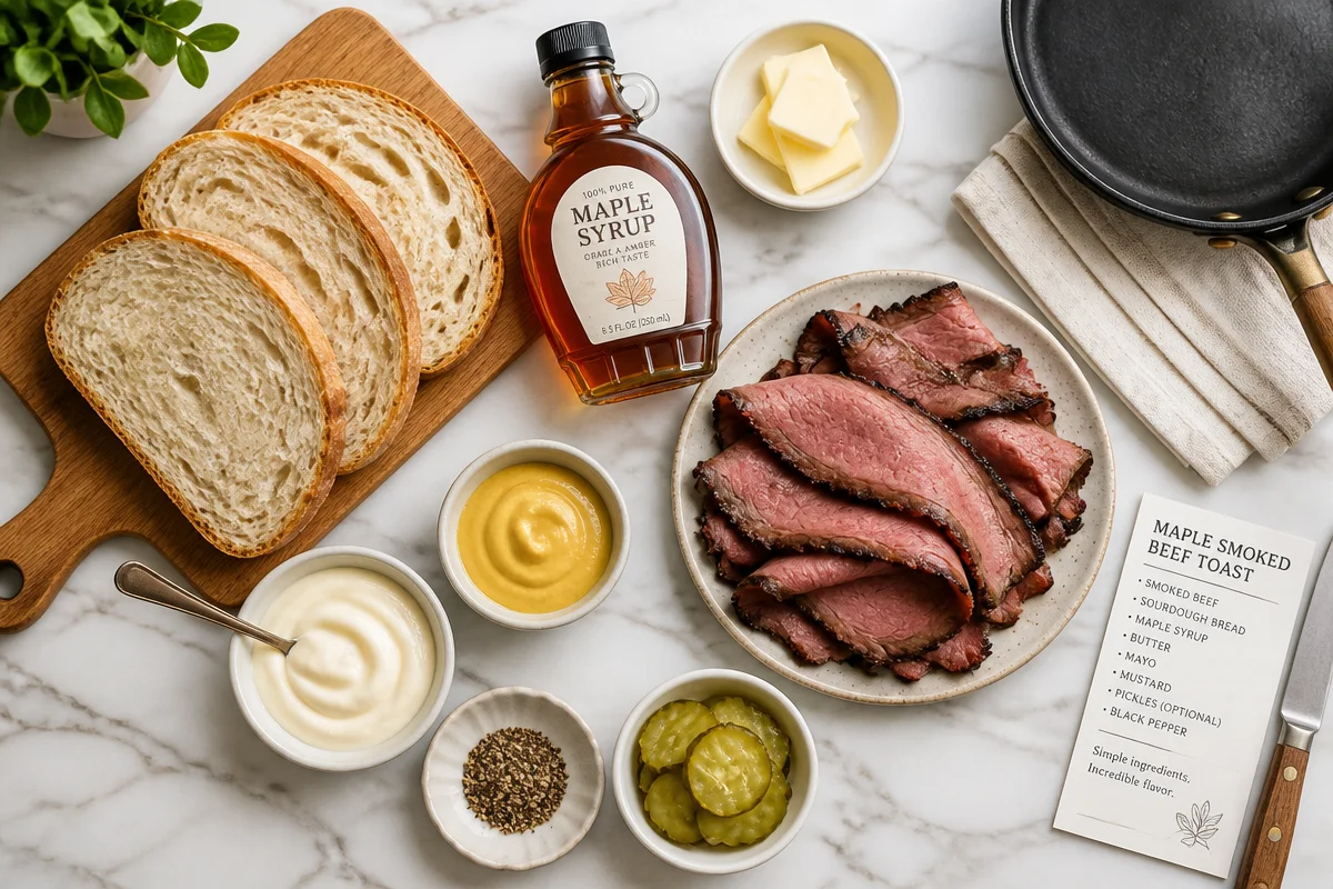 Maple Smoked Beef Toast